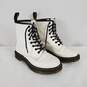 Dr Martens Leather High Boots White 8 image number 3
