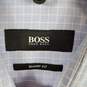 Hugo Boss Men Purple Plaid Dress Shirt M image number 3