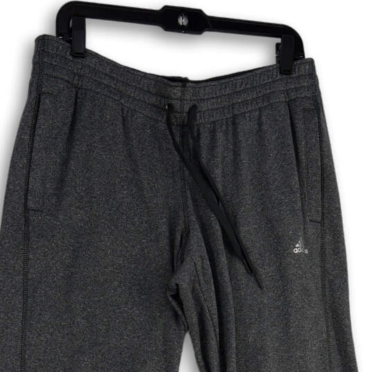 Mens Gray Elastic Waist Drawstring Pockets Pull-On Sweatpants Size Large image number 3