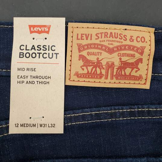 Levi's Women Blue Bootcut Jeans Sz32 NWT image number 5