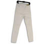 NWT Womens White Denim Light Wash Pockets Stretch Skinny Jeans Size 7 image number 2