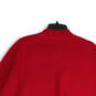NWT Womens Red Knitted Crew Neck Long Sleeve Pullover Sweater Size S image number 4