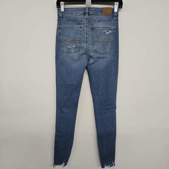 American Eagle Skinny Distressed Denim Jeans image number 2
