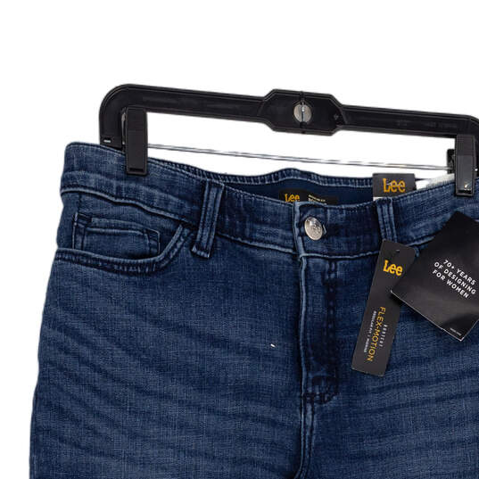 NWT Womens Blue Denim Medium Wash 5 Pocket Design Bootcut Jeans Size 12 image number 2
