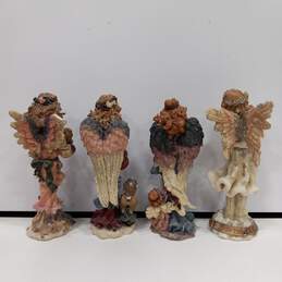 Boyd's Bears Folkstone Collection Numbered Set of 8 Angel Statues