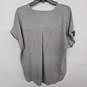 Maurices Gray 1/4 zip V Neck image number 2