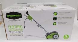 New Open Box Greenworks Corded Electric Dethatcher Lawn Tool 10 Amp 14 Inch