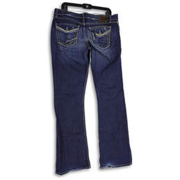 Womens Blue Denim Medium Wash 5-Pocket Design Bootcut Jeans Sz 32 X 35 1/2 alternative image