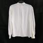 Christian Dior Womens Ivory Long Sleeve Round Neck Blouse Top Size 14 image number 2