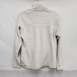 Patagonia WM's White & Cream Fleece Snap Button Pullover w Polartec Size M alternative image