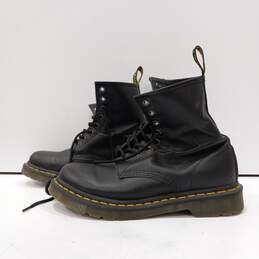 Dr. Martens AirWair Black Leather Boots Size 8 alternative image