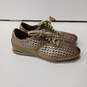 Cole Haan Women's Gold Lace-Up Comfort Shoes Size 9B image number 4