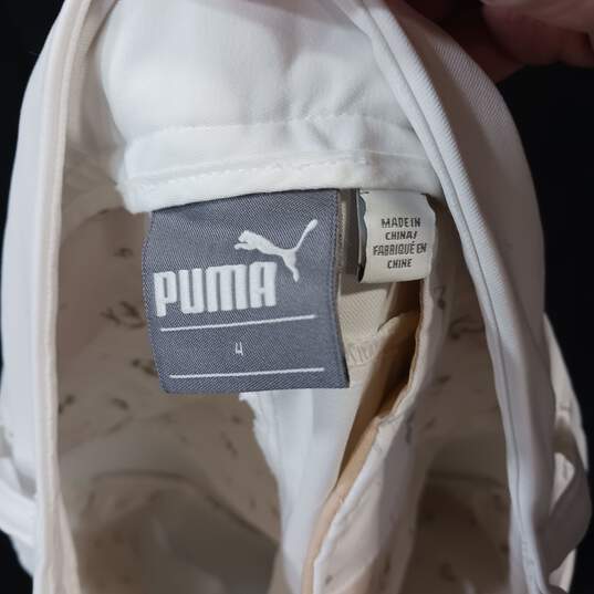 Puma Bermuda Style White Shorts Size 4 image number 3