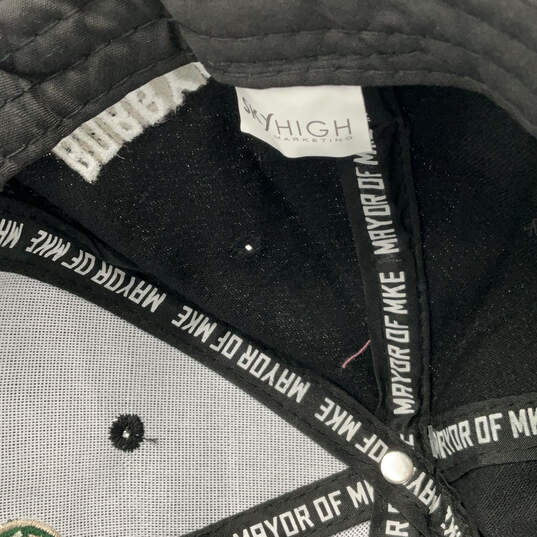 NWT Mens Black Green Milwaukee Bucks Bobby Bucket's Baseball Hat One Size image number 6