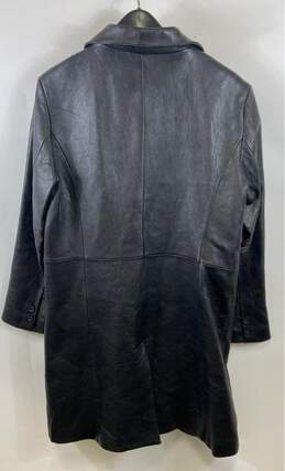 Adler Collection Men Black Leather Coat S alternative image