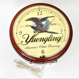 Yuengling Lager Beer Americas Oldest Brewery Neon Lighted Advertising Wall Clock