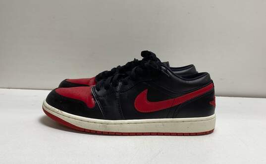 Nike Air Jordan 1 low Bred Sail Black, Red Sneakers DC0774-061 Size 12 image number 1