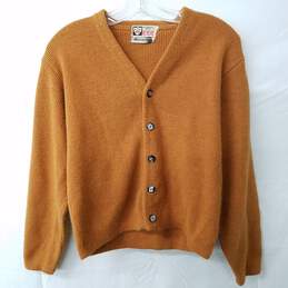 Vintage Orange Knit Cardigan