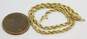10K Yellow Gold Rope Chain Bracelet 3.4g image number 6