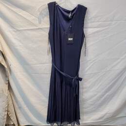 DKNY Navy Sleeveless Dress Women's Size 8 NWT