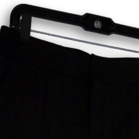 Womens Black Flat Front Slash Pockets Regular Fit Golf Chino Shorts Size 6 image number 3