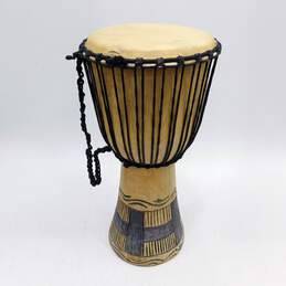 Unbranded Rope-Tuned Large Wooden Djembe Drum