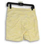 NWT Womens Yellow Animal Print Elastic Waist Pull-On Biker Short Size L image number 2