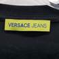 AUTHENTICATED Versace Jeans Graphic Print Black Cotton Tee Mens Size XXL image number 3