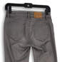 Womens Gray Denim Medium Wash 5-Pocket Design Skinny Leg Jeans Size 26 image number 4