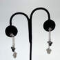 Designer Swarovski Silver-Tone Rhinestone Disney Mickey Mouse Drop Earrings image number 2