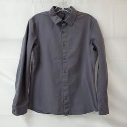 Lululemon Women's Gray Long Sleeve Buttoned Polo Shirt Lightweight Size XS