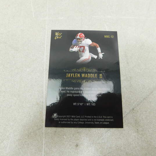 2021 Jaylen Waddle Wild Card Matte Rookie Miami Dolphins image number 2