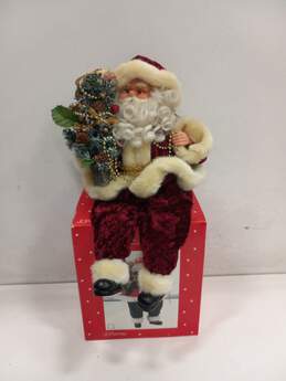 JCPenney Holiday Novelties #8508 18" Sitting Santa Figurine IOB