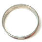 Designer Coach Silver-Tone Multicolor Enamel Round Bangle Bracelet image number 3
