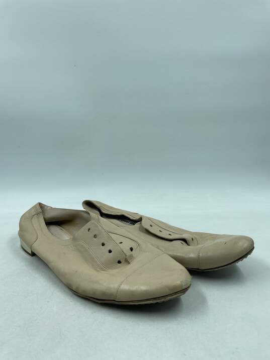 Authentic Miu Miu Beige Solid Oxford Casual Shoe Women 9 image number 3