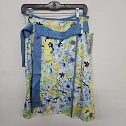 Multicolor Floral Print Skirt with Belt alternative image