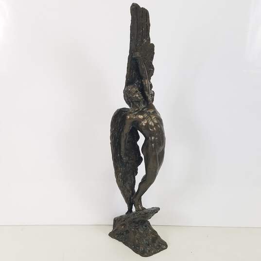 Icarus Bronze Sculpture / Art Deco Greek Mythology Statue image number 4