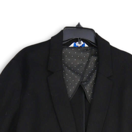 NWT Womens Black Notch Lapel Long Sleeve One Button Blazer Size XXL image number 3