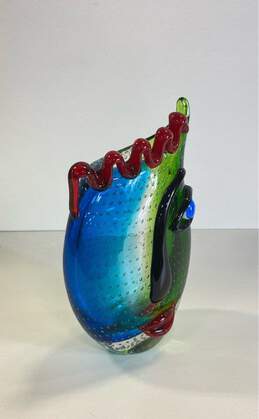 Murano Picasso inspired Style Face Vase Art Glass alternative image