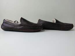 UGG Men's Ascot Brown Leather Slipper Size 12 alternative image