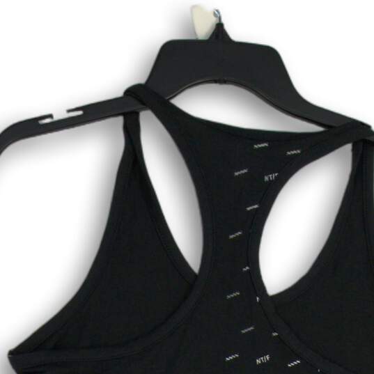 NWT Nike Womens Black Scoop Neck Racerback Pullover Training Tank Top Size M image number 4