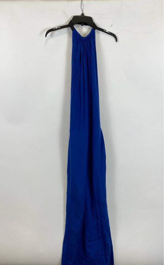 Guess By Marciano Womens Blue Sleeveless Halter Neck Maxi Dress Size X-Small image number 1