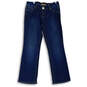 Womens Blue Denim Dark Wash Pockets Stretch Straight Leg Jeans Size 11 image number 1