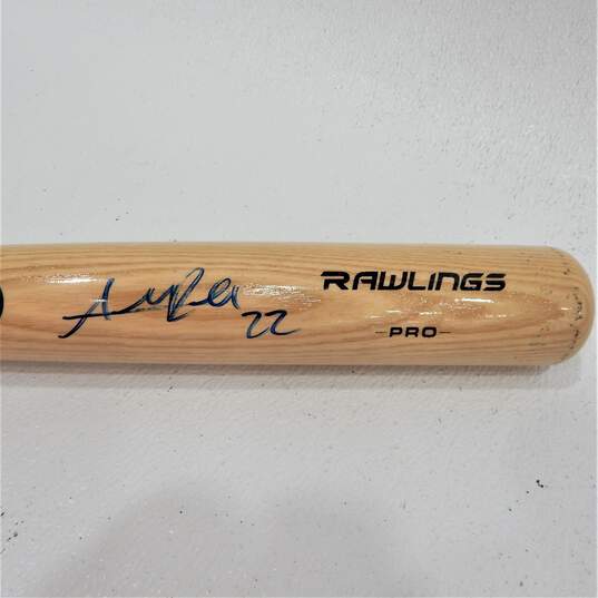 Addison Russell Autographed Bat w/ JSA COA Chicago Cubs image number 4