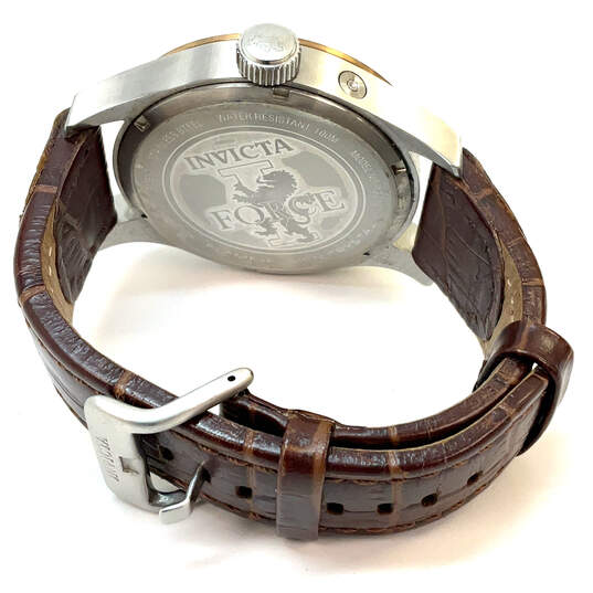 Designer Invicta 13010 Adjustable Strap Chronograph Dial Anaog Wristwatch image number 3