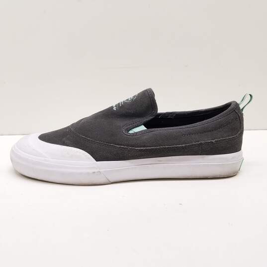 Adidas Matchcourt Slip On Grey Suede Skate Shoes Men's Size 9 image number 2
