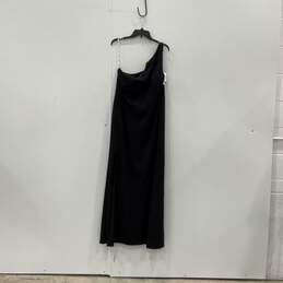 NWT DB Studio Womens Black One Shoulder Strap Dress Side Slit Maxi Dress Size 20 alternative image