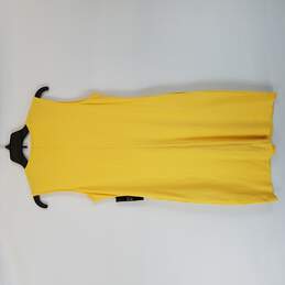 New York & Company Women Yellow Dress S alternative image