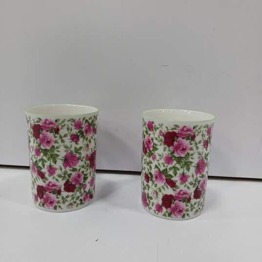2 Rose of Elegance Fine Bone China Tea Cups image number 4