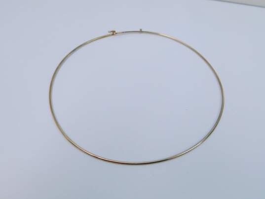 14K Yellow Gold Delicate Collar Necklace 12.1g image number 1